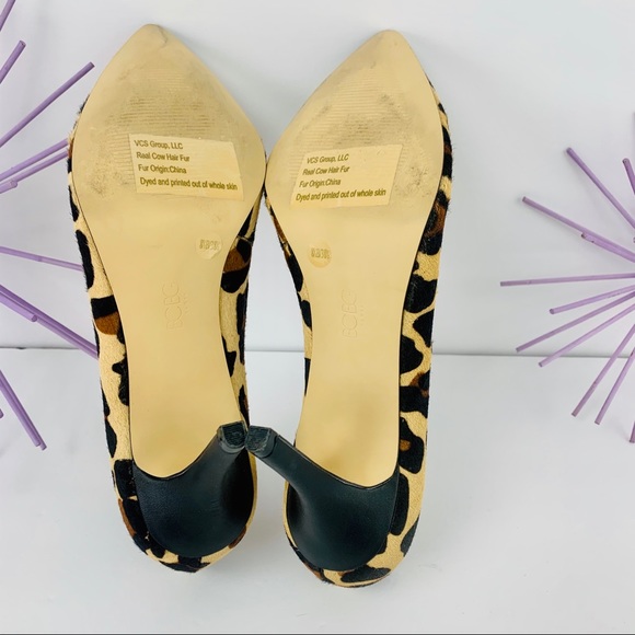 BCBG Paris/Cow Hair Animal Cheetah Cream Tan Black - Picture 8 of 8